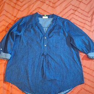 Women's Blue Denim Shirt